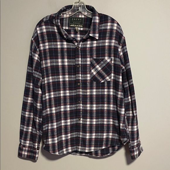 Jachs New York Recycled Flannel Red and Blue Size Small Extra Tall - Picture 1 of 6